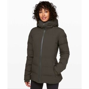 Lululemon Sleet Street Jacket Dark Olive Size 4